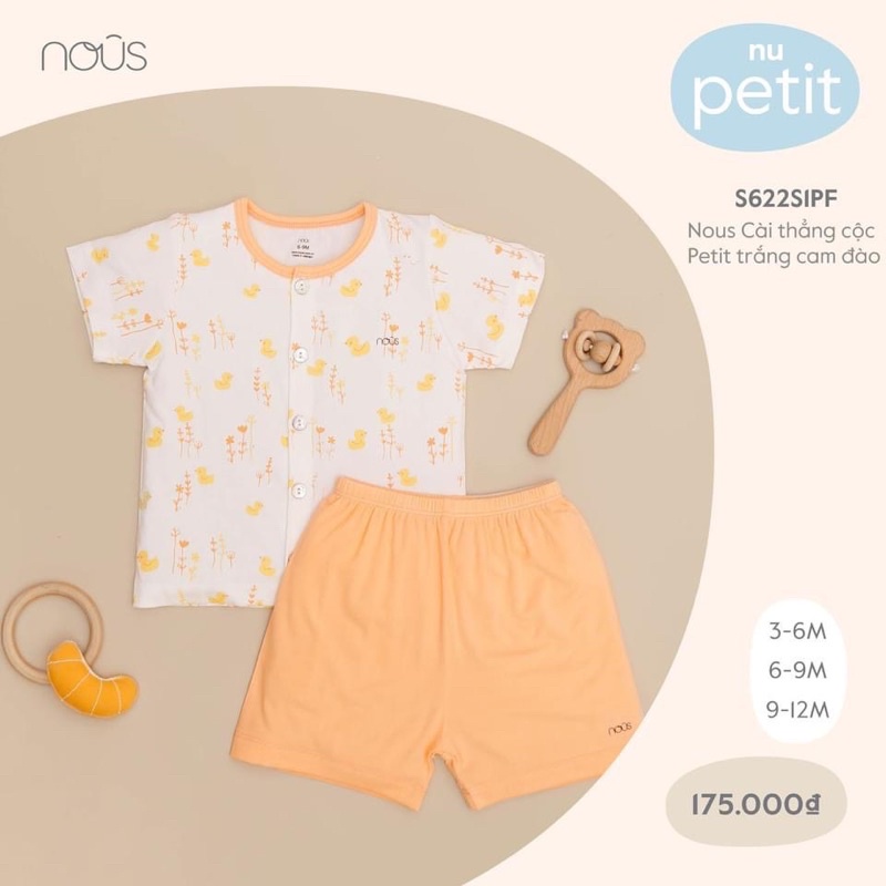 Nous - Bộ cộc Nu Petit mềm mại, thoáng mát, an toàn cho bé
