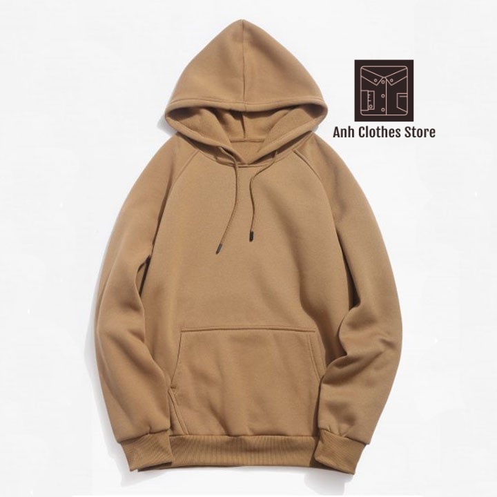 Áo Hoodie nam nữ Unisex Ảnh Thật form rộng Basic chất liệu Nỉ Bông mềm mịn 2 lớp cao cấp - Anhclothes Store