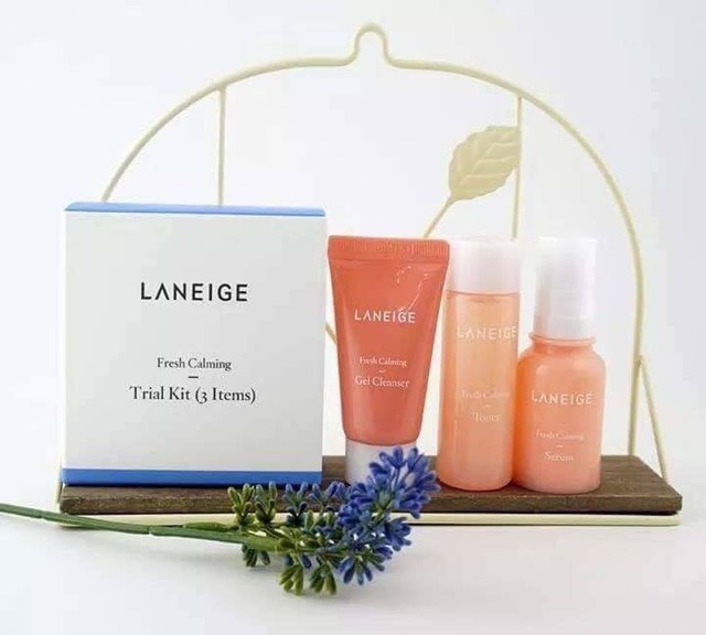 Bộ kit dưỡng da cân bằng làm dịu mát da Laneige Fresh Calming Trial