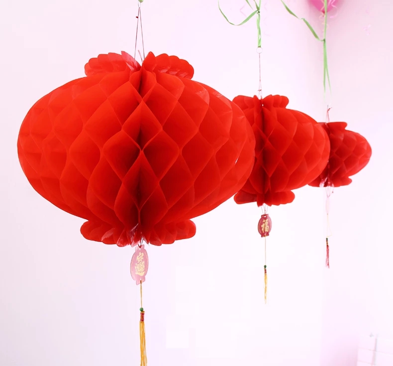 Set 5 lồng đèn giấy phong cách Trung Hoa