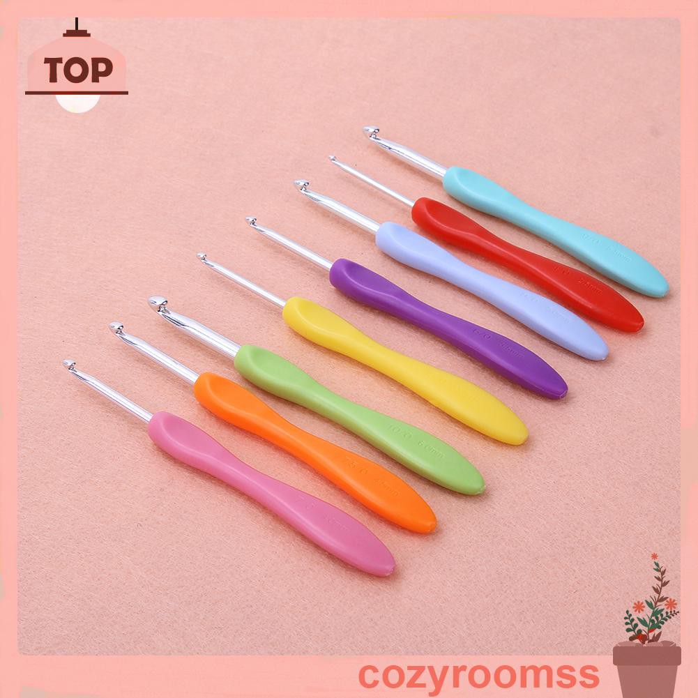 Bộ 8 Cây Móc Đan Len Bằng Nhôm Nhiều Màu Sắc