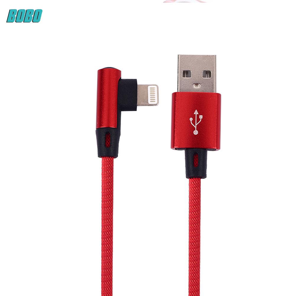 Dây Cáp Sạc Dữ Liệu Usb Sợi Nylon Cho Iphone