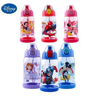 Disney Kids 570ml Cartoon water bottle Botol Captain America The Spiderman Princess