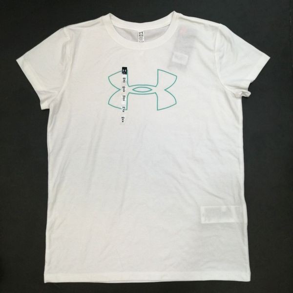 TH9650 Áo thun nữ ngắn tay cổ tròn màu trắng Heatgear - Hàng Mỹ