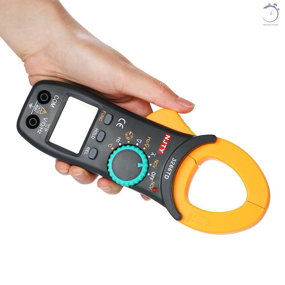 Đồng hồ Kẹp kỹ thuật số NJTY 4000 Đếm Đồng hồ vạn năng dải tần tự động với NCV Kiểm tra Điện áp AC / DC AC Dòng điện Di động Cầm tay LCD Diaplay Đo điện trở Điện dung Tần số Liên tục Nhiệt độ Diode♠