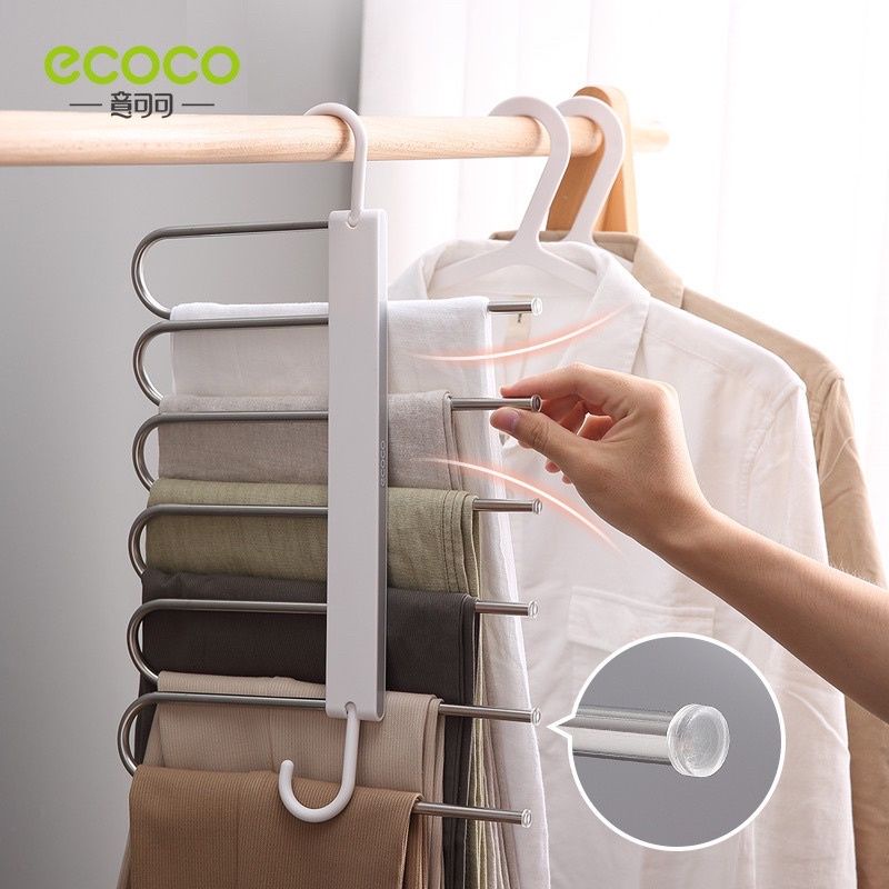 Mắc treo quần áo gấp gọn thông minh ECOCO 2020
