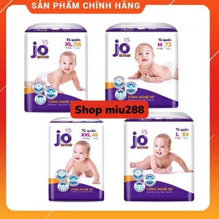  Bỉm quần giá rẻ Jo 3S plus size S40,M72,L64,XL56,XXL48 