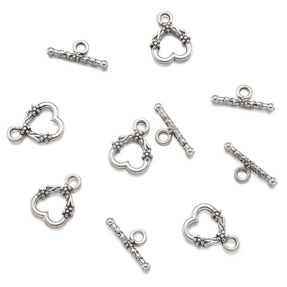 Bộ 20 Móc Khóa Hình Trái Tim Dùng Làm Trang Sức Thủ Công