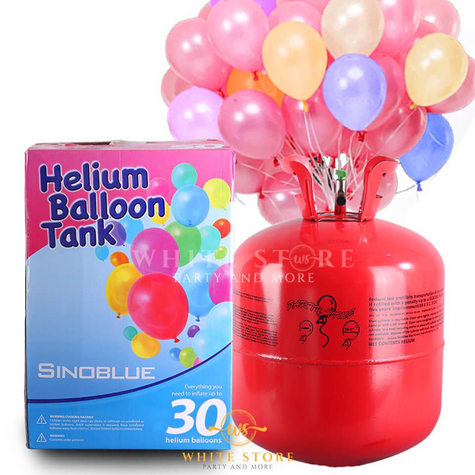 Bình Khí Heli Bơm Bóng Bay Lên Loại 13 lít 30 quả