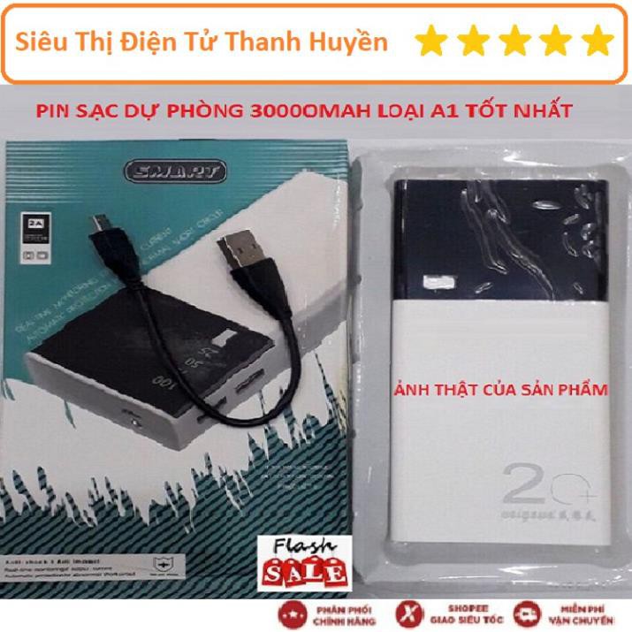 Mua ngay Pin Sạc Dự Phòng, Pin Sạc Dung Lượng 30000mAh Màn LED Có Đèn Pin Loại A1 [Freeship 10k]