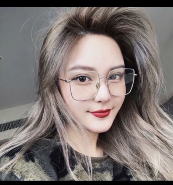 Gọng kính kim loại vuông bản to loại KL2