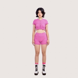 Set croptop vải xốp - FLUFFY SET