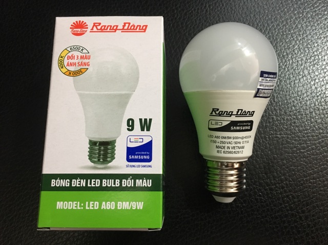 Bóng đèn led tròn đổi màu 7W / 9W Rạng Đông