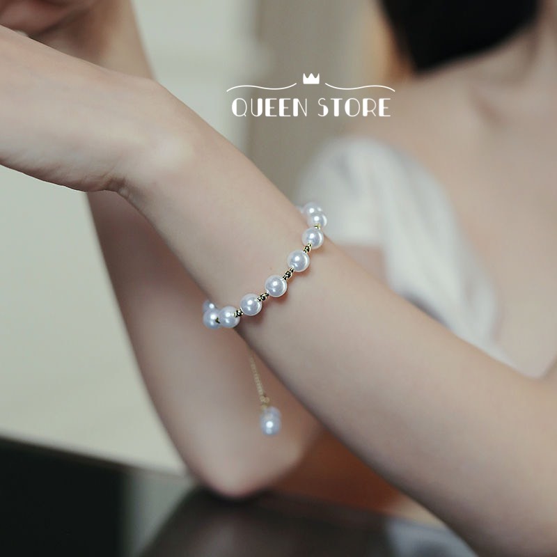 Vòng tay nữ n g ọ c t r a i nhân tạo phong cách cổ điển - QT LT001