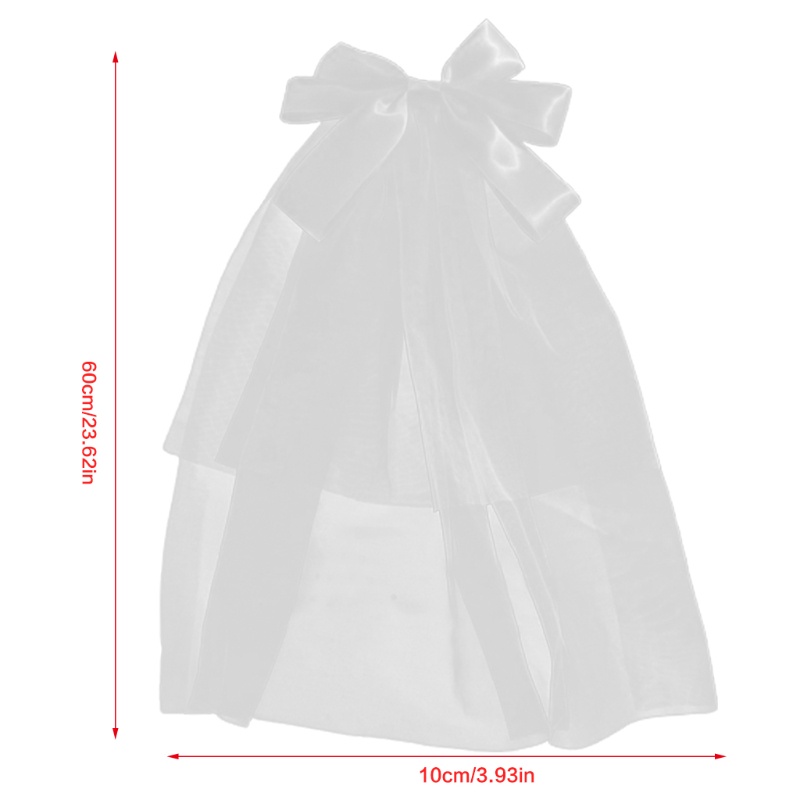 Mạng Che Mặt Hóa Trang Bằng Vải Tuyn Phối Ren Và Nơ