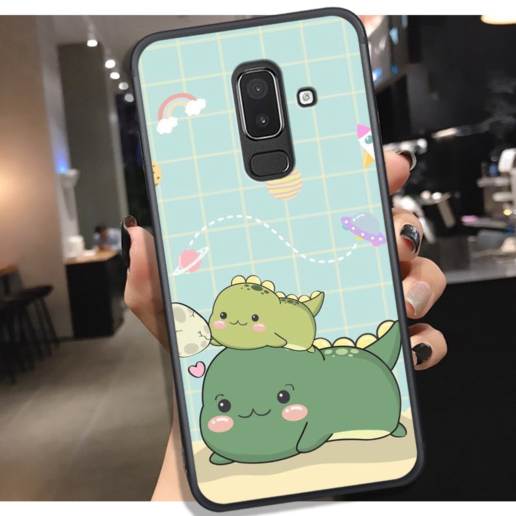 [HOT]ỐP SAMSUNG J8 - J6 PLUS - A6 PLUS - A8 PLUS - A8 STAR, IN HÌNH KHỦNG LONG CHIBI SIÊU DỄ THƯƠNG.
