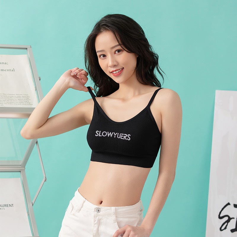 Áo Bra Nữ - Bra Tập Gym - Áo Ngực Không Gọng Mút Mỏng AMYBRA B7701