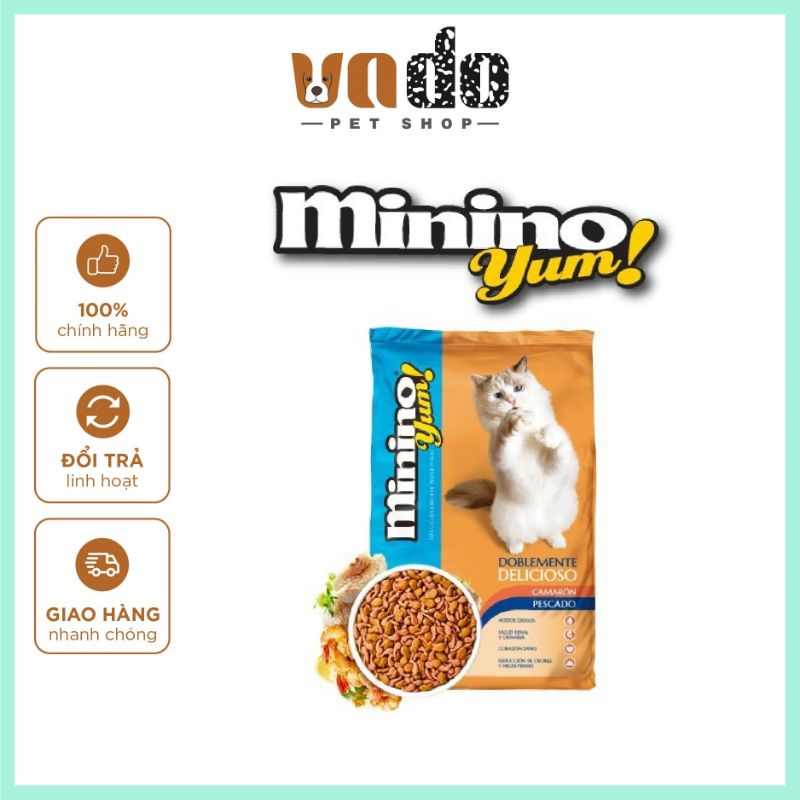 Minino Yum 350gr - Thức ăn cho mèo mọi độ tuổi