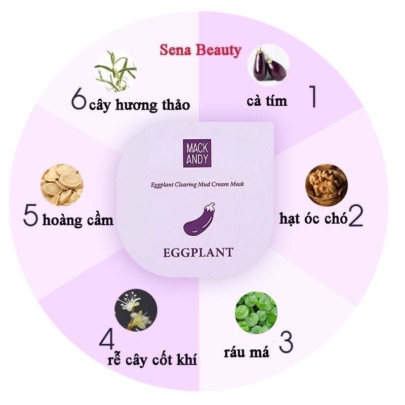 MẶT NẠ BÙN NON ĐẤT SÉT CÀ TÍM