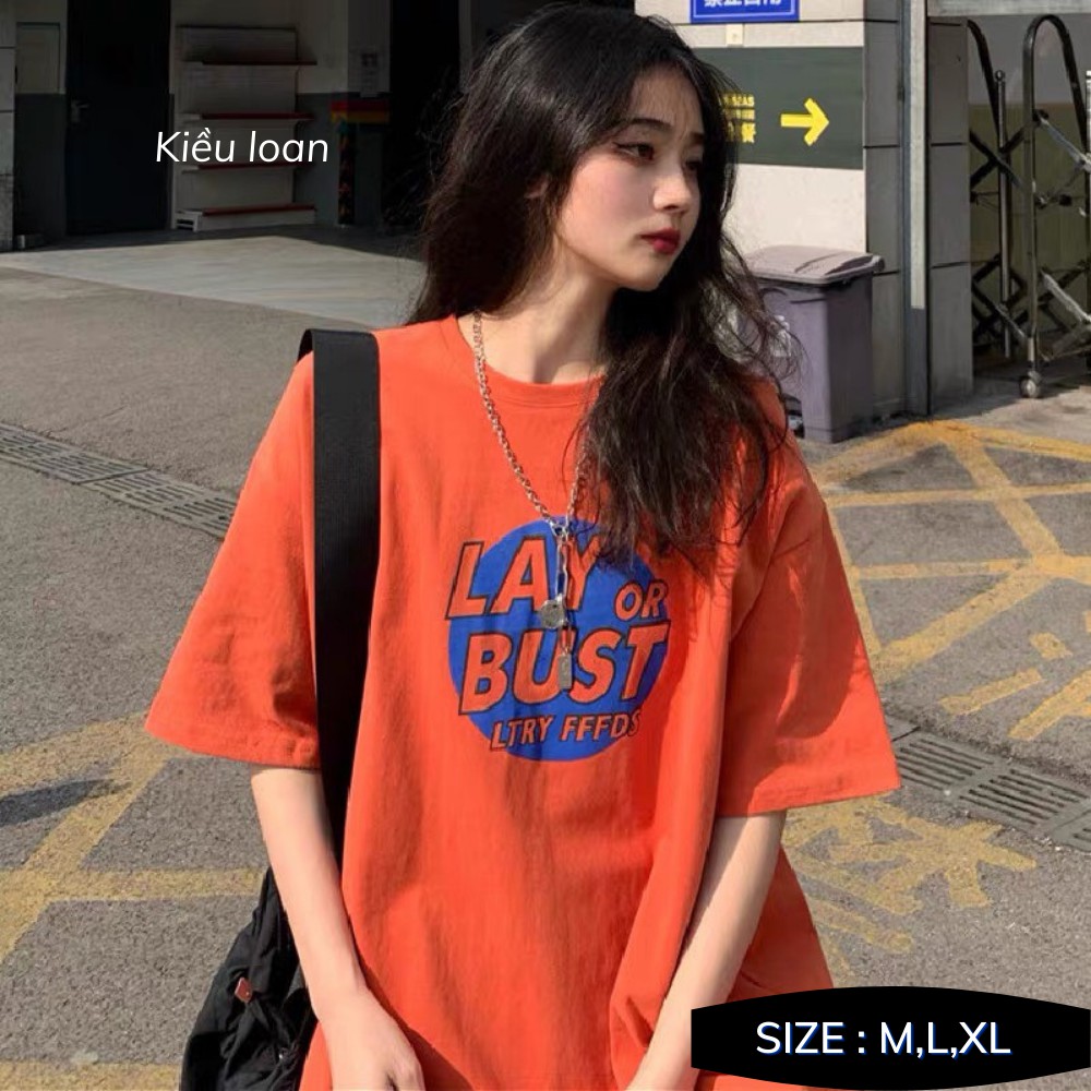 Áo thun LAY BUST From rộng tay lỡ KL Unisex | BigBuy360 - bigbuy360.vn