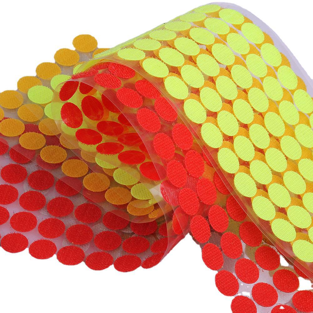 Đủ Size Đủ Màu,Băng Dính Gai Velcro, Nhám Dính Tròn,Khóa Nhám Có Sẵn Keo Dán