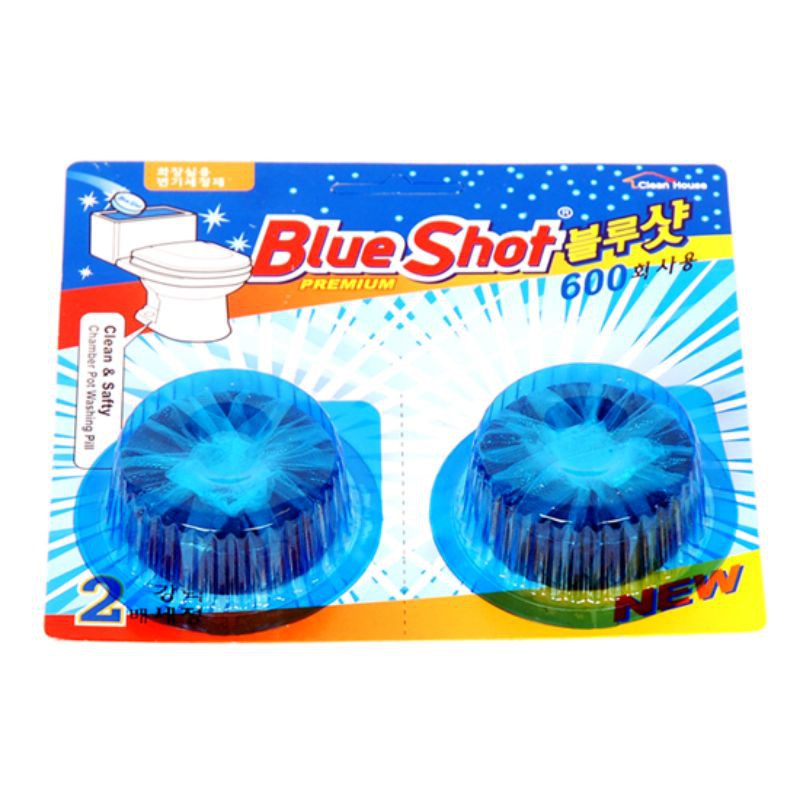 Viên tẩy vệ sinh bồn cầu cao cấp Hàn Quốc BlueShot (40gx2 viên/1 vỉ) Blue Shot-B
