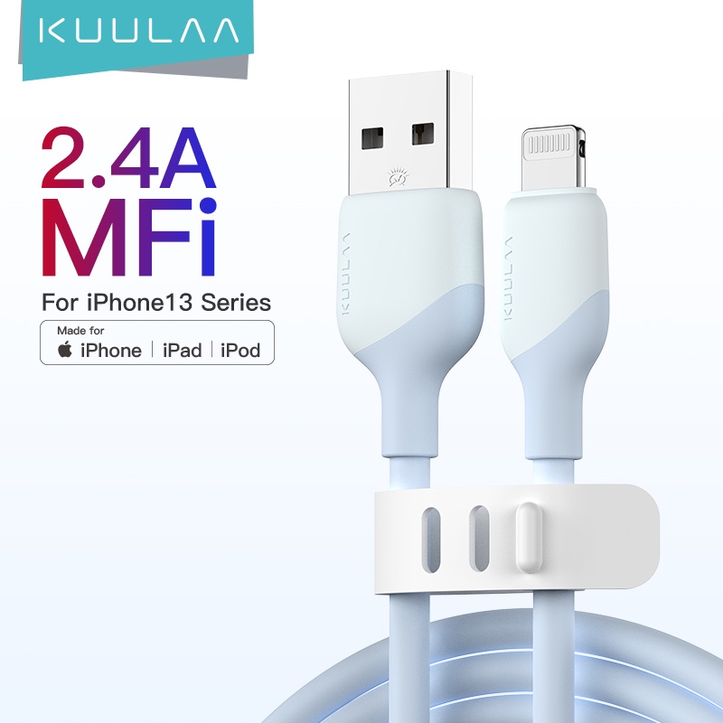 KUULAA Dây Cáp Sạc Nhanh MFI KL-X59 PD3.0 4.0 30W Cho Ipad Apple iPhone 14 Pro Max