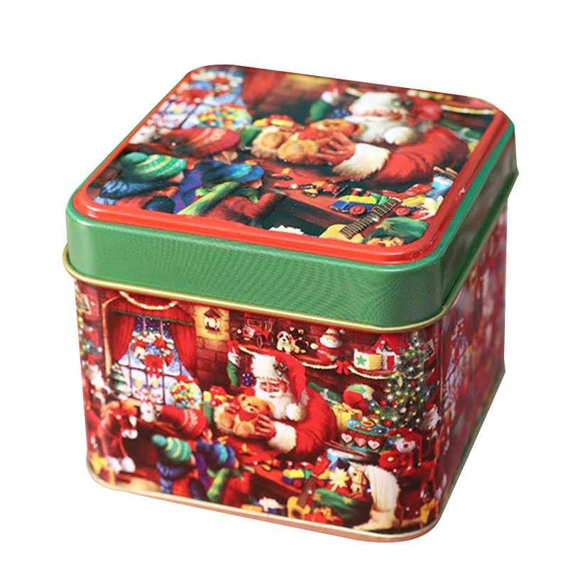 Hộp Thiếc Đựng Bánh Kẹo Giáng Sinh