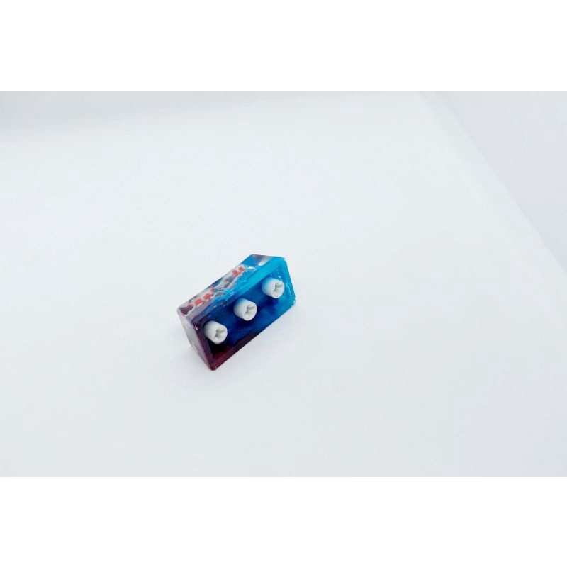 Keycap cá koi Capslock 1.75u OEM tone xanh tím than trang trí bàn phím cơ