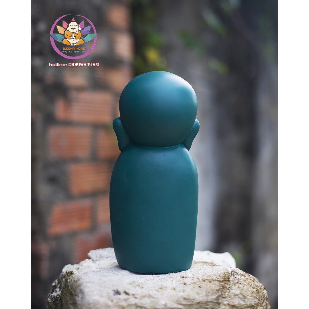 Chú tiểu decor hiện đại 21 cm trang trí nhà cửa nhiều màu độc đáo