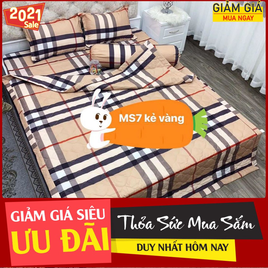 [Free ship chăn hè]Chăn hè trần bông vải cotton poly mềm mịn ,chát chọn mẫu,CHTB19