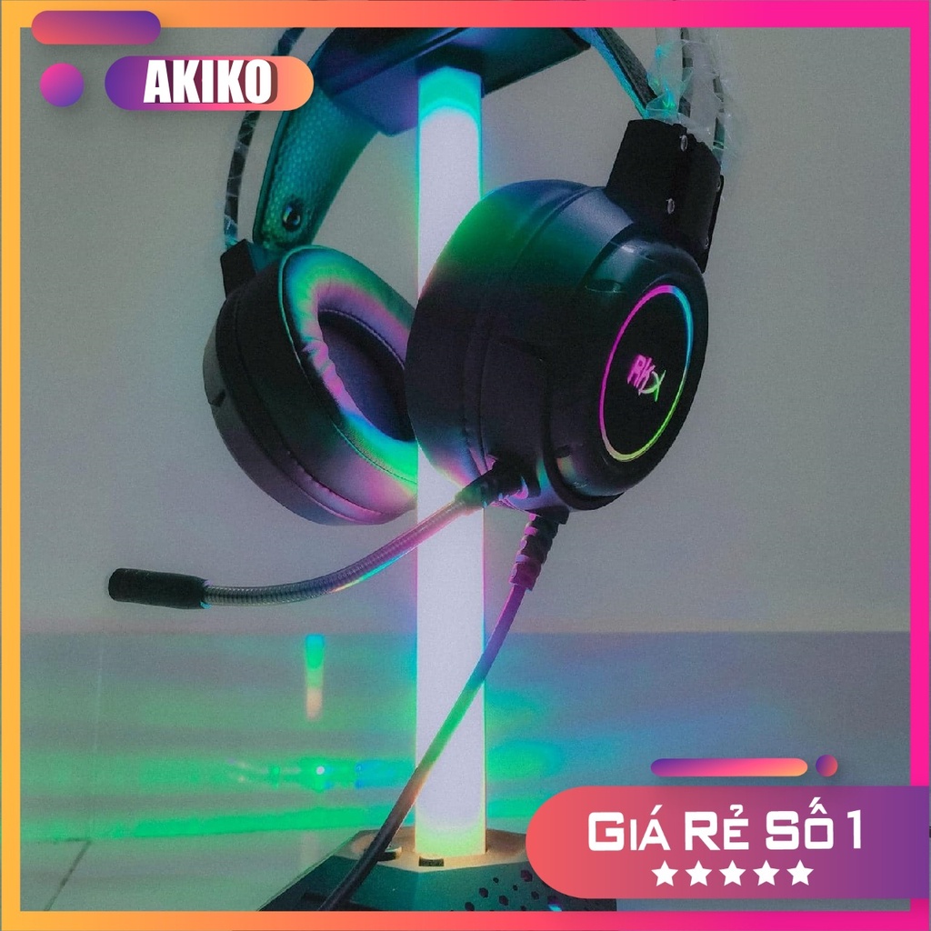 Tai nghe Game AKIKO RKX chuyên game chính hãng có mic led RGB cực đẹp bảo hành 12 tháng