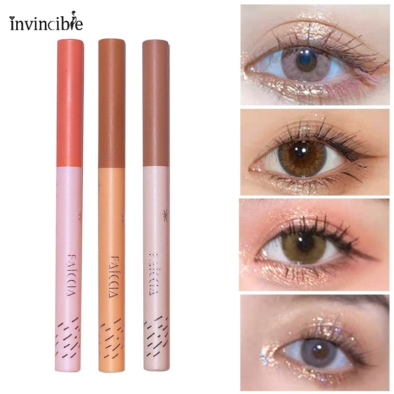 Bút Kẻ Mắt/ Phấn Mắt Bắt Sáng Lấp Lánh Ánh Ngọc Trai Lâu Trôi Không Thấm Nước Chống Nhòe 10 Màu Tùy Chọn