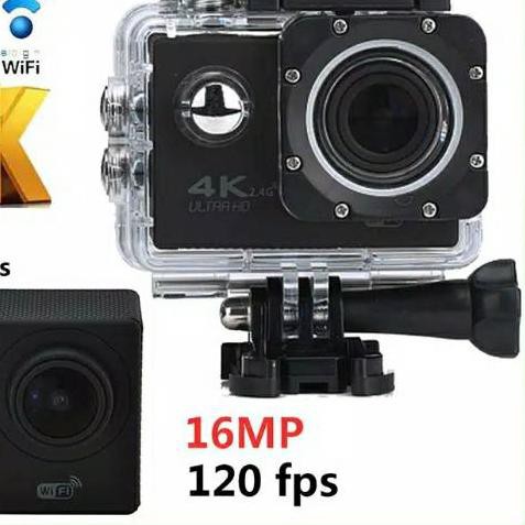 ➣ Camera Hành Động Thể Thao WiFi 4K | Ultra-hd 16MP | 2 "LCD | Dvr Chống Thấm ✩