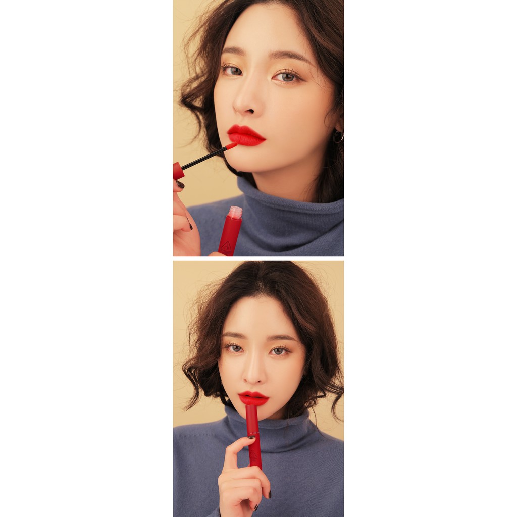 Combo Son kem lì 3CE Velvet Lip Tint + socola