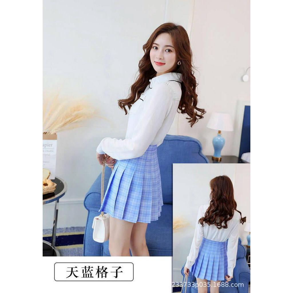Chân Váy Ngắn Xếp Ly Lưng Cao Thời Trang Cho Nữ