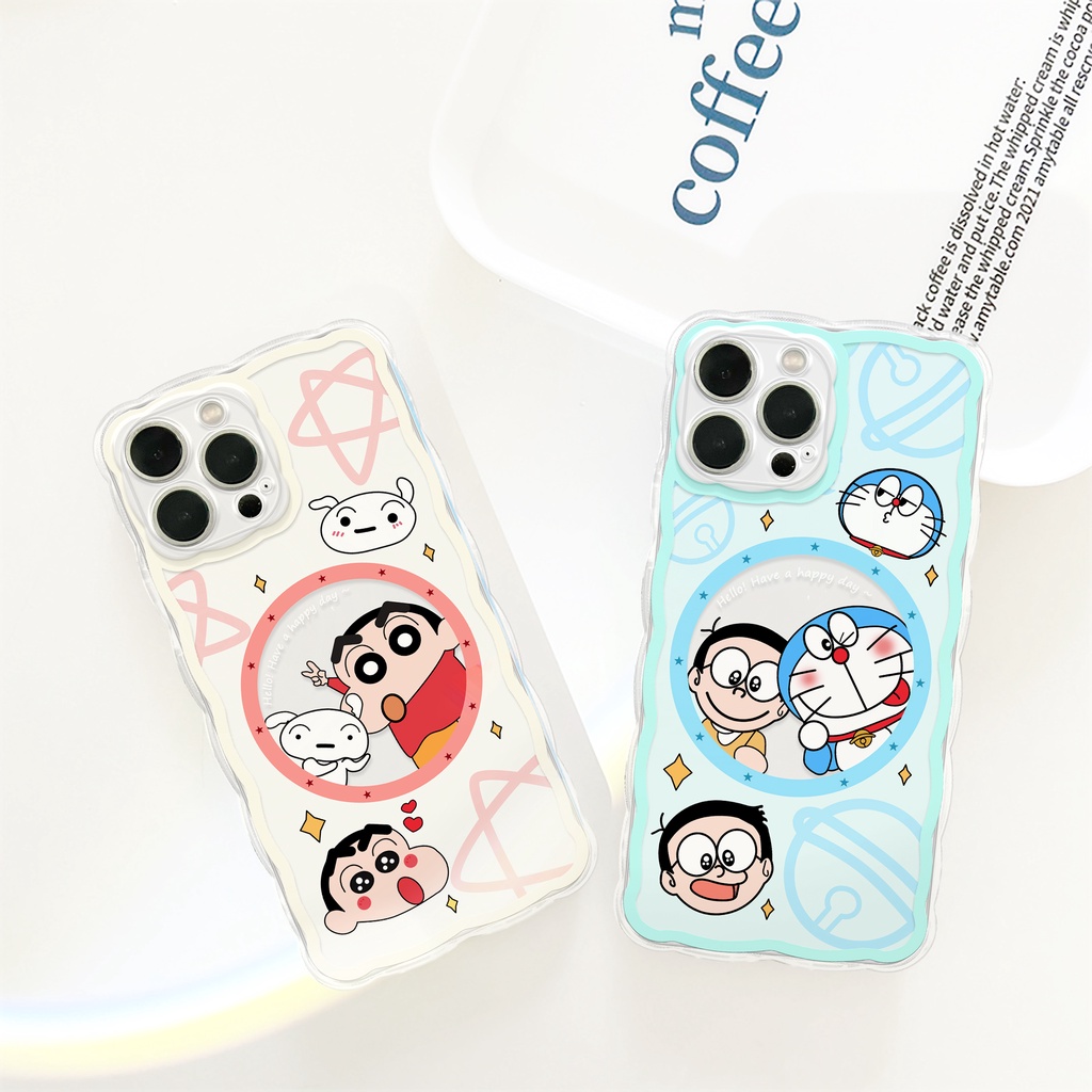 Ốp lưng iphone trong lượn sóng Doreshin 6/6plus/6s/6splus/7/7plus/8/8plus/x/xs/11/12/13/14/pro/max/promax/plus/shin/case