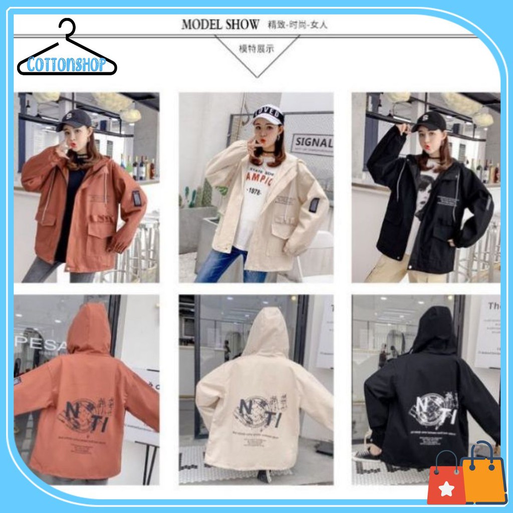 [Mã WASTMAY giảm 15% tối đa 30K đơn 150K] [Giá siêu rẻ] Áo khoác kaki form rộng NOTI hot hit