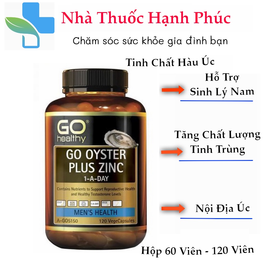 Tinh Chất Hàu GO Healthy Oyster Plus 60 Viên Nội Địa