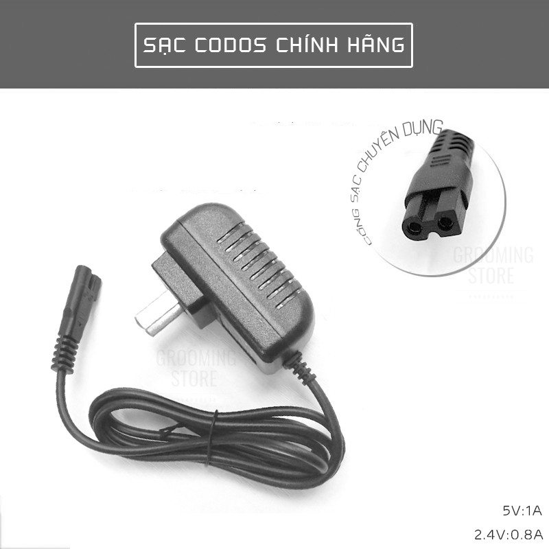 Sạc Codos - Bộ sạc tông đơ Codos - Phụ kiện Codos - Grooming Store