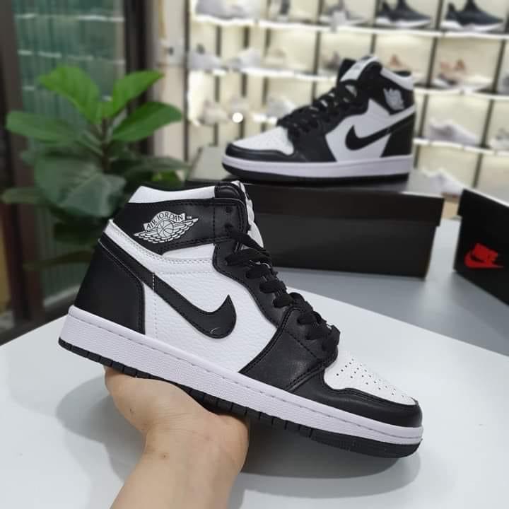 Giày thể thao sneakers nam nữ  JORDAN 1 High Panda,JD1 cao cổ Panda  màu đen trắng cực hot nowship 1h khu vực hà nộ