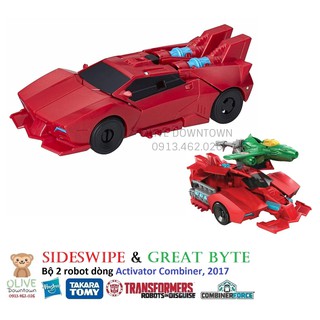 SIDESWIPE & GREAT BYTE - Bộ 2 robot dòng Activator - TRANSFORMERS