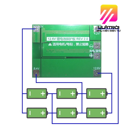Mạch sạc bảo vệ pin 3S 12.6V 40A cell PIN 18650