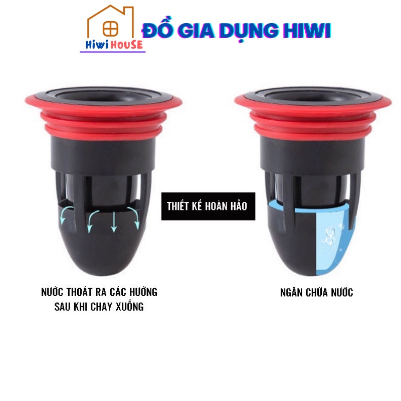 Nút bịt cống chặn mùi hôi, ngăn mùi thoát sàn, ngăn trào ngược