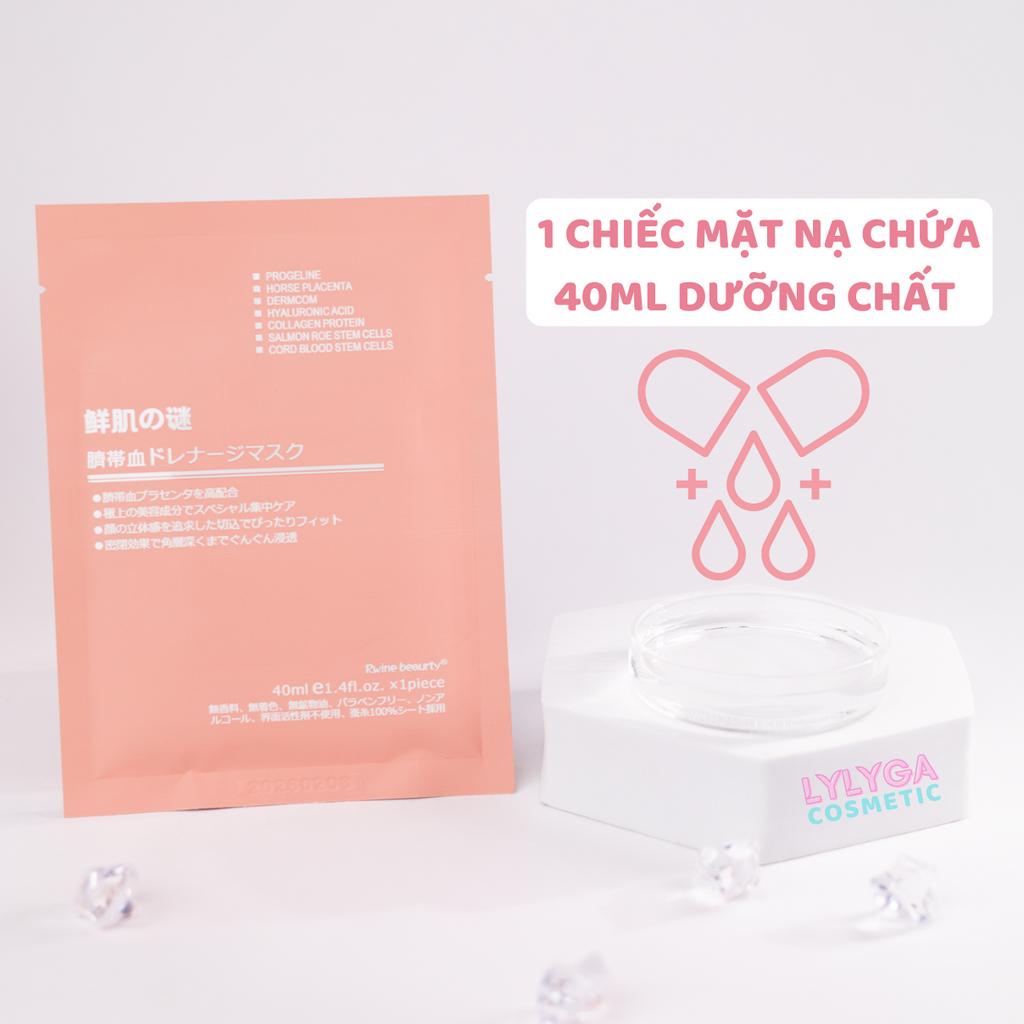 Mặt nạ nhau thai cừu cuống rốn tế bào gốc Nhật Bản Rwine Beauty  dưỡng da, cung cấp độ ẩm, tái tạo collagen MN01