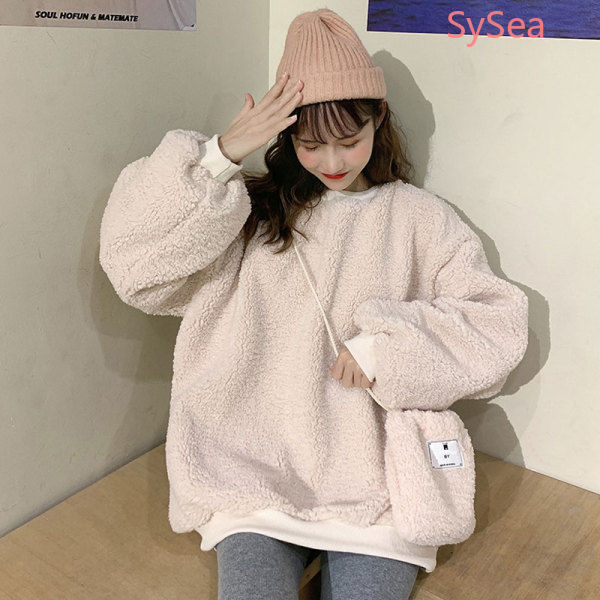 Áo Khoác Nhung Dày Tay Dài Dáng Rộng Thời Trang Mùa Đông Xinh Xắn Cho Học Sinh | BigBuy360 - bigbuy360.vn