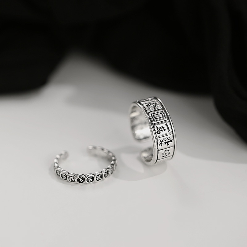 Nhẫn hở thời trang phong cách hip hop retro 19a1412