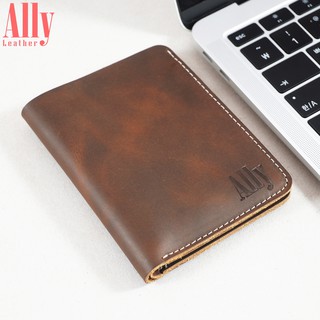 Ví da nam đứng handmade cao cấp | da bò - ally leather - c13