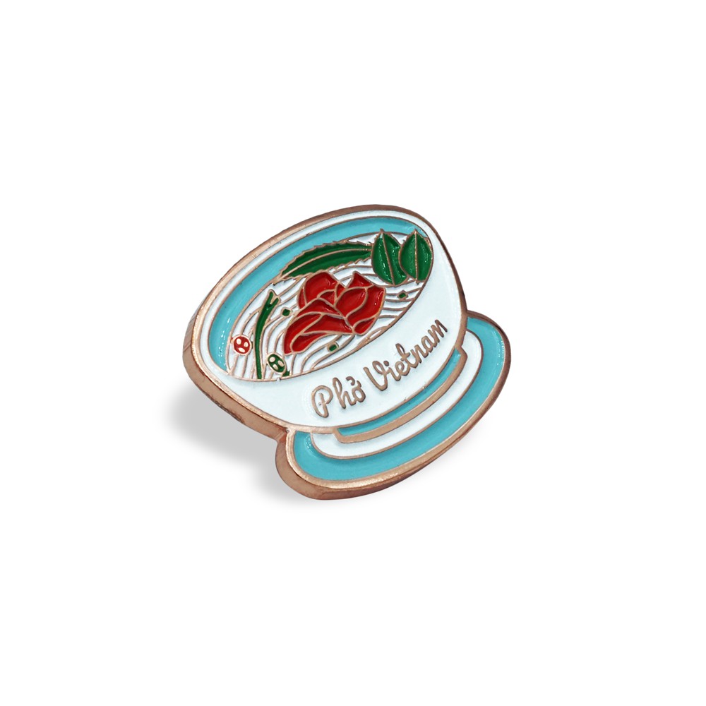 Pin Cài Áo Tô Phở Saigonir-Huy Hiệu-Ghim Cài Áo, Mũ, Balo, Túi Xách-Enamel Pin-Vietnam Souvenir-Quà Lưu Niệm Việt Nam