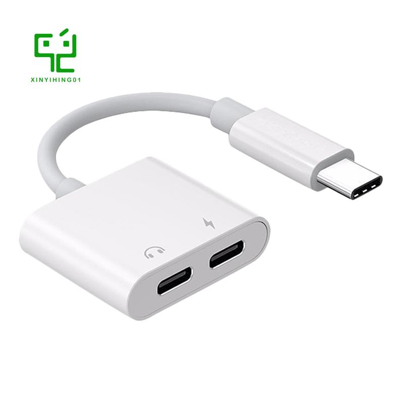 Đầu Chia Cổng Sạc Usb Type C 2 Trong 1 Cho Huawei Samsung Xiaomi